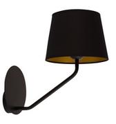 Lampy ścienne - Sigma czarno-miedziany kinkiet LIZBONA 32113 lampa ścienna w stylu hotelowym do sypialni 32113 - miniaturka - grafika 1