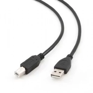 Gembird Kabel USB 2.0 AM-BM 1m/czarny (CCP-USB2-AMBM-1M) - Kable USB - miniaturka - grafika 2