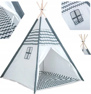 Namiot TIPI dla dzieci WIGWAM domek OKNO iglo XXL - Namioty i tipi dla dzieci - miniaturka - grafika 1