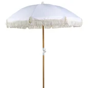 Parasole ogrodowe - Parasol ogrodowy ⌀ 150 cm biały MONDELLO - miniaturka - grafika 1
