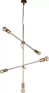 Lampy sufitowe - Nowodvorski LAMPA wisząca STICKS 9076 industrialna OPRAWKA metalowa na żarówki złota 9076 - miniaturka - grafika 1