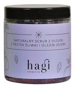 Peelingi do ciała - Hagi Naturalny scrub z pestek śliwki i olejem jojoba 400 g HAGI - miniaturka - grafika 1