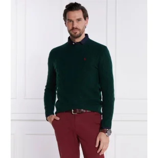 POLO RALPH LAUREN Wełniany sweter | Slim Fit | z dodatkiem kaszmiru - Swetry męskie - miniaturka - grafika 1