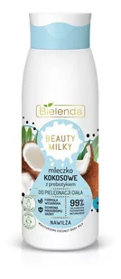 Bielenda Beauty Milky Mleczko kokosowe do ciała 40 - Balsamy i kremy do ciała - miniaturka - grafika 1
