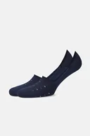 Skarpetki męskie - Stopki Granatowe W Kolorowe Kwadraty - miniaturka - grafika 1