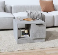 Ławy i stoliki kawowe - vidaXL Stolik kawowy betonowy szary 50x50x36 cm materiał drewnopochodny - Stolik kawowy - Stoliki kawowe - Stolik kawowy - Stolik boczny - miniaturka - grafika 1