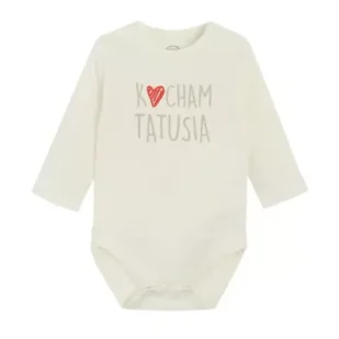 Body Dziewczęce Z Długim Rękawem Kocham Tatusia 74Cm Cool Club Outlet - Body dla niemowląt - miniaturka - grafika 1