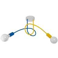 Lampy sufitowe - Inne LAMPA sufitowa VEN W-LOOP/2 MIX metalowa OPRAWA plafon pręty żółte niebieskie VEN W-LOOP/2 MIX - miniaturka - grafika 1
