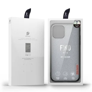 Dux Ducis Fino etui pokrowiec pokryty nylonowym materiałem iPhone 11 Pro Max szary - Etui i futerały do telefonów - miniaturka - grafika 5