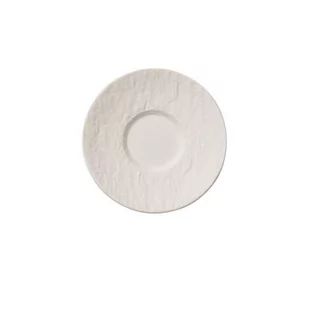 Villeroy & Boch Manufacture Rock biały spodek do mokki/espresso, 12 cm, porcelana premium, biały - Filiżanki - miniaturka - grafika 1
