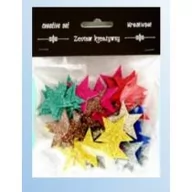 Zabawki kreatywne - Gwiazdki z pianki brokatowej kolorowe 60 szt. - miniaturka - grafika 1