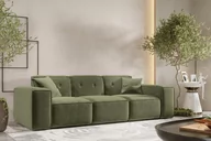 Sofy i kanapy - Sofa Trzyosobowa Pula Tkanina Perfect Harmony Zielony - miniaturka - grafika 1