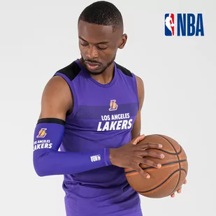 Opaska do koszykówki Tarmak NBA E500 Los Angeles Lakers - TARMAK - Bielizna sportowa męska - miniaturka - grafika 1