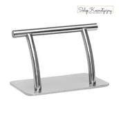 Meble fryzjerskie - Gabbiano podnóżek fryzjerski L005S srebrny - miniaturka - grafika 1