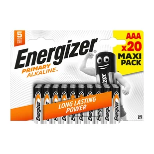 Baterie alkaliczne Energizer Primary Alkaline AAA, 20 szt. - Baterie i akcesoria - miniaturka - grafika 1