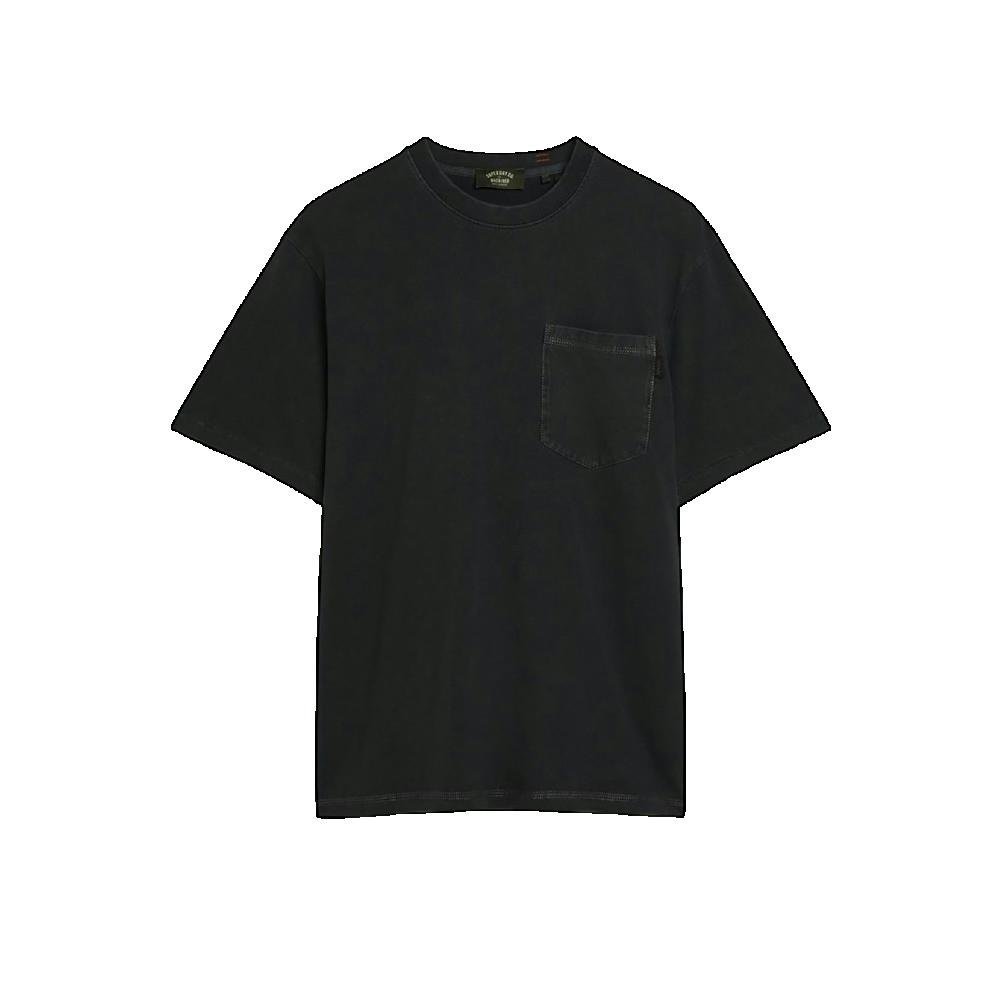 Superdry Kontrastowy T-shirt z Kieszonką