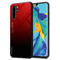 Etui i futerały do telefonów - Etui ochronne Cadorabo do Huawei P30 PRO w kolorze czarnym etui na telefon komórkowy etui z TPU etui ze szkła hartowanego - miniaturka - grafika 1