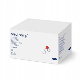 Hartmann MEDICOMP Kompresy z włókniny 10cm x 20cm, 100 sztuk - Apteczki i materiały opatrunkowe - miniaturka - grafika 1