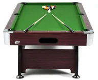 Stoły bilardowe i akcesoria - Hop-Sport Stół Bilardowy spływowy 9ft Hop-Sport wiśnia-zielony) - miniaturka - grafika 1