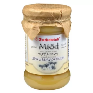 DUTKOWIAK DUTKOWIAK MIÓD LIPA Z BŁAWATKIEM 400G - Miód - miniaturka - grafika 1