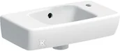 Postumenty i półpostumenty do umywalek - Umywalka Geberit Selnova Compact 45 cm prawa 500.318.01.5 - miniaturka - grafika 1