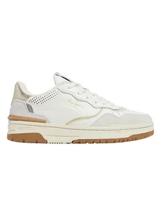 Pepe Jeans FOOTWEAR Sneakersy "Chester Life" w kolorze srebrno-biało-szarym - Trampki damskie - miniaturka - grafika 1