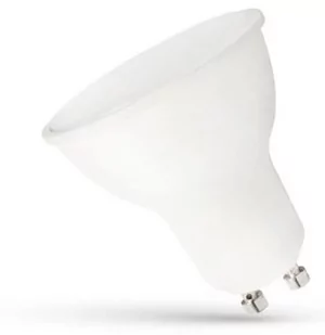 Żarówka LED GU10 7,5W b.zimna 6000K 720lm 110st obudowa biała szyba mleczna SPECTRUM - Żarówki LED - miniaturka - grafika 1