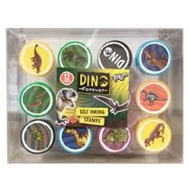 Totum Pieczątki stempelki dinozaury 12 szt. - Zabawki kreatywne - miniaturka - grafika 1