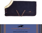 Derki dla konia - Schockemohle Derka polarowa PREMIUM FAUX FUR jesień-zima 2021 - true navy - miniaturka - grafika 1