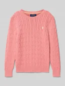 Swetry dla chłopców - Sweter o kroju regular fit z czystej bawełny - miniaturka - grafika 1