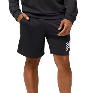 Spodenki New Balance MS31127PHM - czarne - Spodnie sportowe męskie - miniaturka - grafika 1