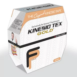 Kinesio, Taśma Tex Gold FP 5cm x 31,5m, beżowy - Akcesoria do rehabilitacji - miniaturka - grafika 1