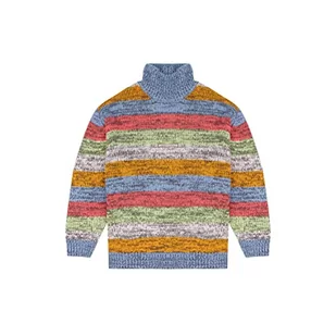 Wrangler Damska bluza z dzianiny Rainbow Knit, kolor różowy, rozmiar M - Bluzy damskie - miniaturka - grafika 1