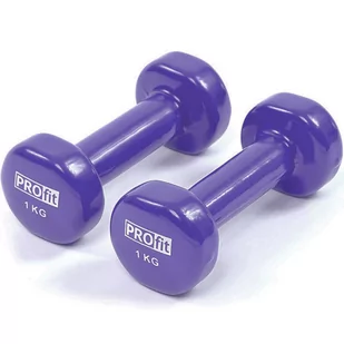 Profit Hantle winylowe PROFIT fioletowe 2 x 0,75 kg - Hantle i ciężarki - miniaturka - grafika 1
