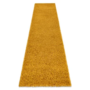 Dywan, Chodnik SOFFI shaggy 5cm złoty - do kuchni, przedpokoju, na korytarz żółty 80x200 cm - Dywany - miniaturka - grafika 1