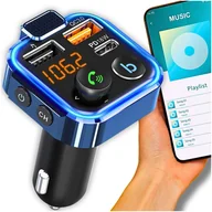 Transmitery FM - TRANSMITER ODTWARZACZ FM BLUETOOTH Z MIKROFONEM SZYBKA ŁADOWARKA QC USB - miniaturka - grafika 1