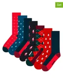 Skarpetki męskie - Happy Socks 7-częściowy zestaw prezentowy w różnych kolorach - miniaturka - grafika 1