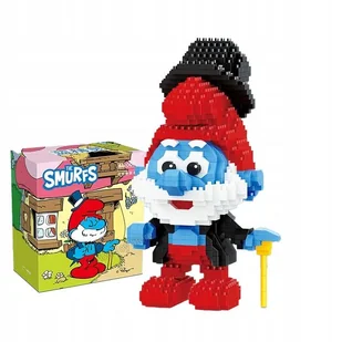 Klocki Figurki Figurka Smerfy Papa Smerf Smerfetka Zgrywus 942el. - Klocki - miniaturka - grafika 1