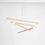 Lampy sufitowe - Aldex Tubo lampa wisząca 8-punktowa mosiądz 1072P40 - miniaturka - grafika 1