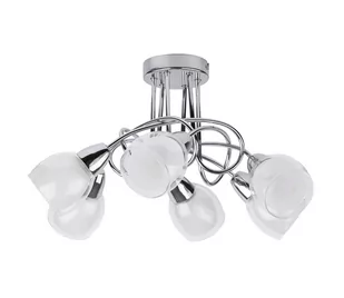 Rabalux Nowoczesna Oprawa sufitowa DAVE 6085 IP20 Chrom biały - Lampy sufitowe - miniaturka - grafika 2