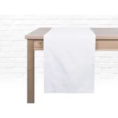 Obrusy i serwetki - Bieżnik błyszczący Angelo biały - miniaturka - grafika 1