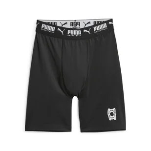 Męskie spodenki do koszykówki Hoops Team PUMA Black - Spodnie sportowe męskie - miniaturka - grafika 1