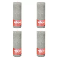 Świece - Bolsius Świece pieńkowe Shine, 4 szt., 190x68 mm, piaskowa szarość - miniaturka - grafika 1