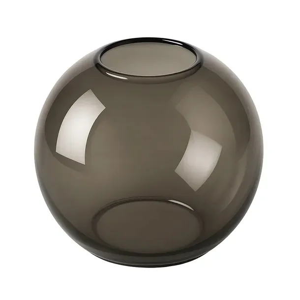 Nowoczesny i stylowy Klosz ABAŻUR Kula Szklany Dymiony, idealny do Lampy Lampki z gwintem E27