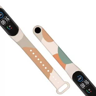 Strap Moro opaska do Xiaomi Mi Band 6 / Mi Band 5 silikonowy pasek bransoletka do zegarka wzór 8 - Etui i futerały do telefonów - miniaturka - grafika 1