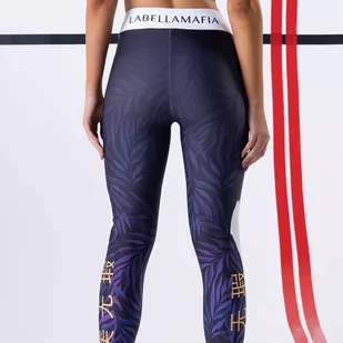 Legginsy damskie LABELLAMAFIA LEGGING DARK LEAVES - Legginsy - miniaturka - grafika 3