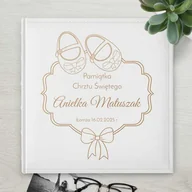Albumy fotograficzne - Duży album na zdjęcia z grawerem dla dziewczynki na chrzest - miniaturka - grafika 1