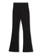 Spodnie damskie - VERO MODA Damskie Spodnie Vmkamma Mr Rozkloszowany Jersey Spodnie Wysoki, czarny, M / 36L - miniaturka - grafika 1