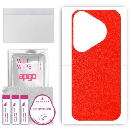 folia naklejka skórka strukturalna na TYŁ do Huawei Pura 70 Pro+ - Czerwony Pastel Matowy - apgo SKINS