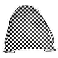 Worki na buty - Worek na obuwie czarno-biała kratka BeUniq, Paso - miniaturka - grafika 1